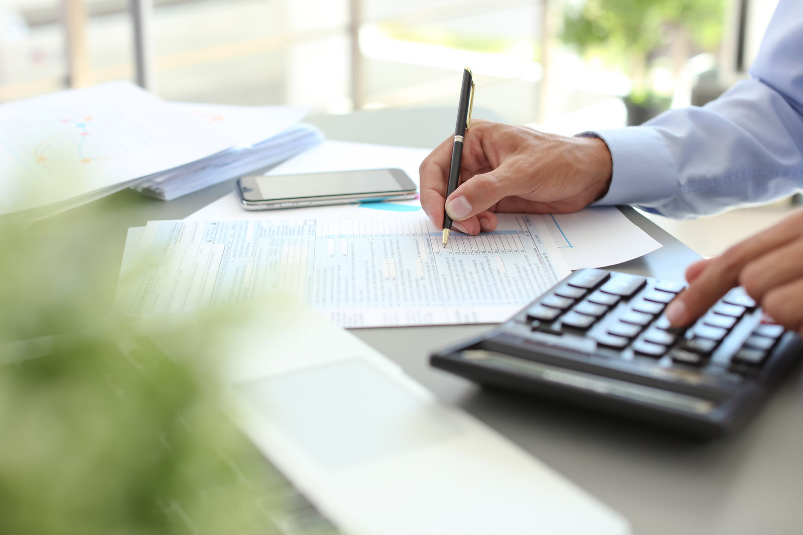 Filling Out Tax Form